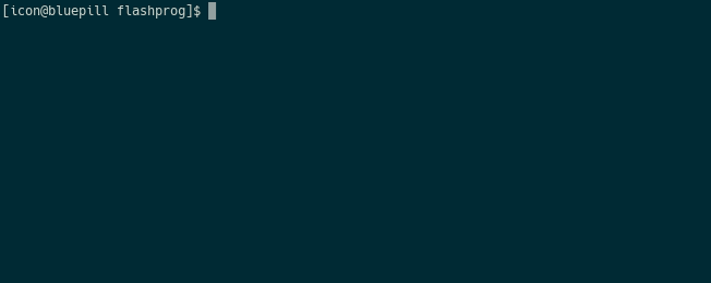 Textconsole video showing flashprog read